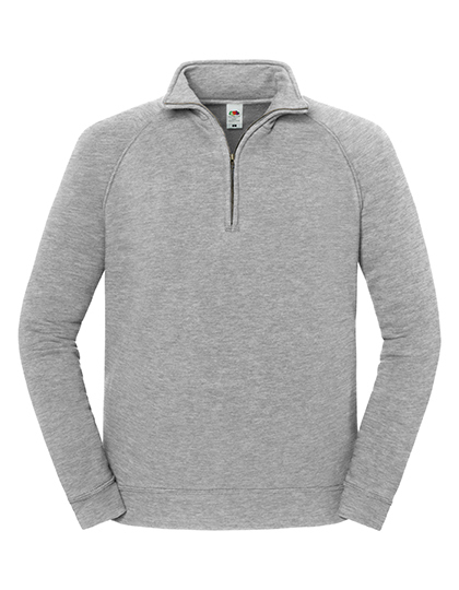 Bluza Klasyczna Bawełniana z Zamkiem Athletic Heather F383-993911 