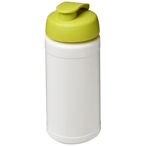 Bidon Baseline® Plus o pojemności 500 ml z wieczkiem zaciskowym Biały-Limonkowy 21006804 