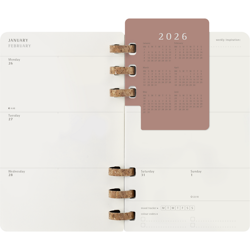 Spiralny kalendarz MOLESKINE Czarny VM790-03/2026 (12)