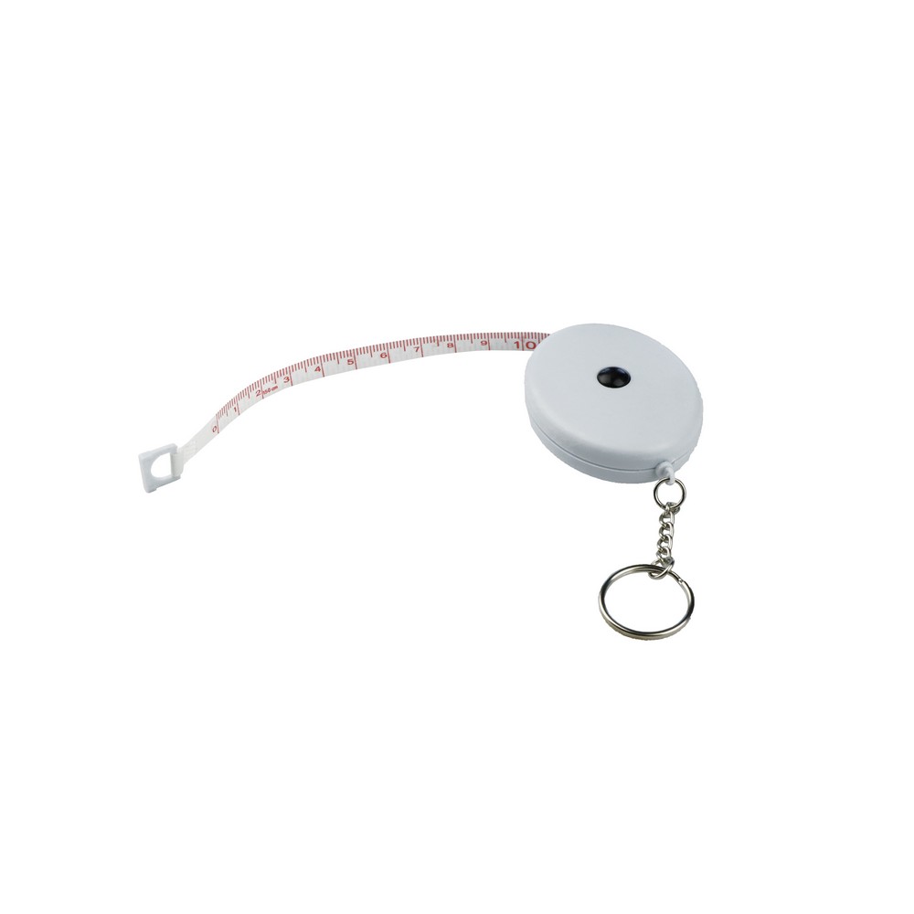Brelok do kluczy, miara 1,5m Biały V5615-02 (2)