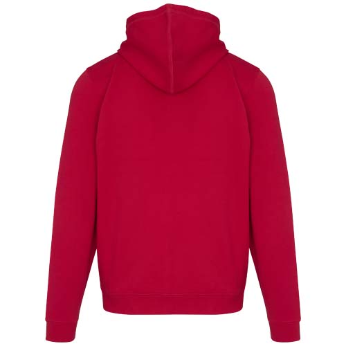 Jasper bluza unisex z kapturem z materiału organicznego pochodzącego z recyklingu z certyfikatem OCS, o gramaturze 280 g/m² Czerwony 3966621A (3)