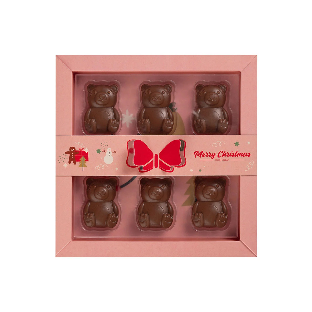 Pralinki Misie 6 Szt Wielokolorowy S0834/XM 