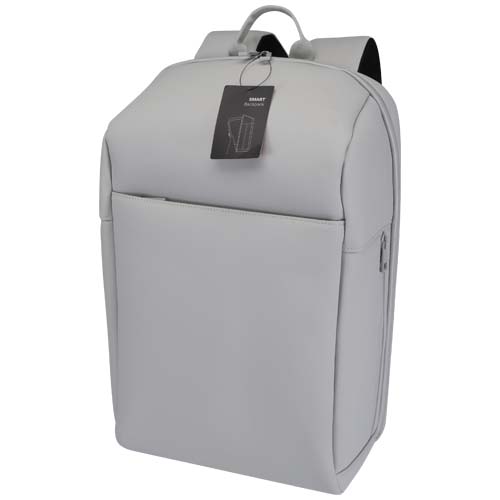 SMART plecak na laptopa 15” wykonany z materiałów z recyklingu (certyfikat GRS), o pojemności 18 litrów Jasny szary 13015382 