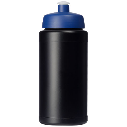 Bidon Baseline® Plus o pojemności 500 ml z wieczkiem sportowym Czarny-Niebieski 21068813 (2)
