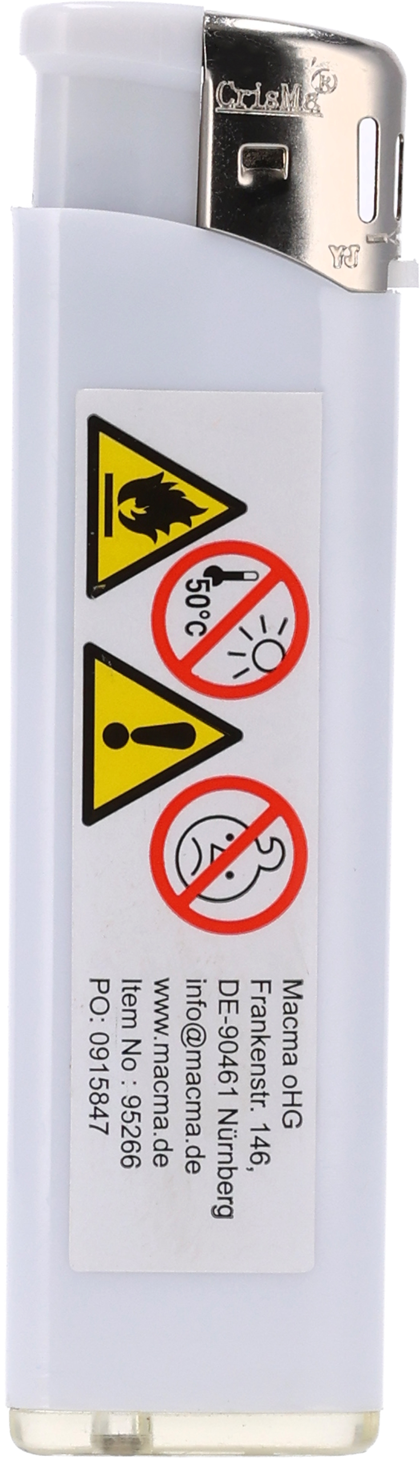 Zapalniczka plastikowa KATRIN Biały 9526606 (3)