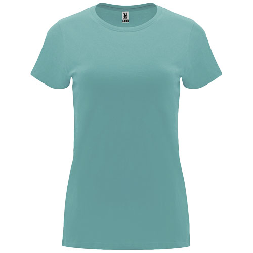 Capri koszulka damska z krótkim rękawem Dusty Blue R66831M5 