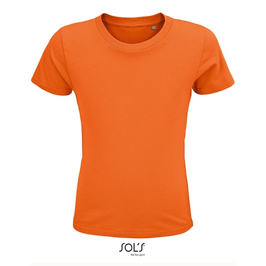 T-shirt Dziecięcy Krótki Rękaw Bawełna Organiczna Orange L03580-544975 