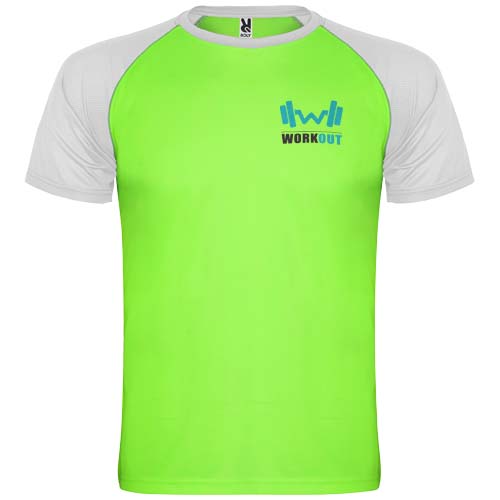 Indianapolis sportowa koszulka dziecięca z krótkim rękawem Fluor Green K66509JO (1)