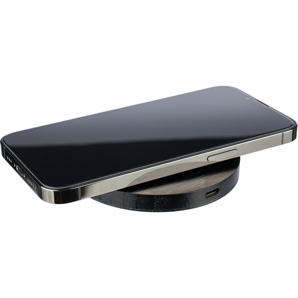 Gadżet reklamowy - Bambusowa ładowarka bezprzewodowa