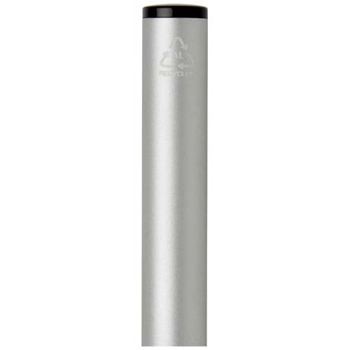 Verton - długopis obrotowy z aluminium z recyklingu, z etui (niebieski wkład) Srebrny 10733181 (3)