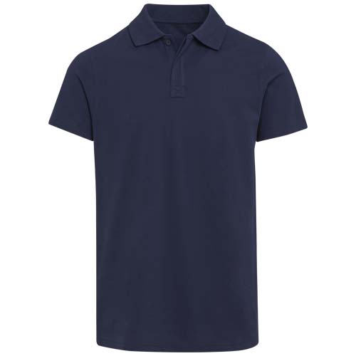 Graphite organiczna koszulka polo unisex o gramaturze 180 g/m², z krótkim rękawem i certyfikatem OCS Granatowy 3955955A (4)