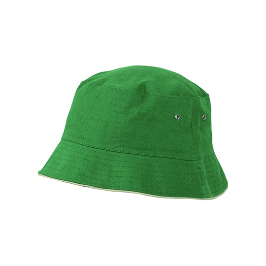Kapelusz Rybacki Bawełniany - Black & Red Dark Green MB012-555849 