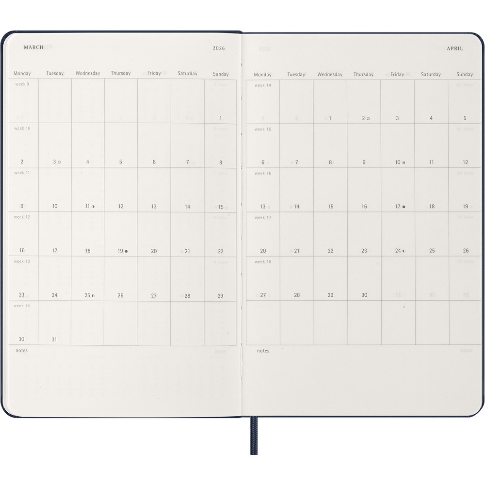 Kalendarz MOLESKINE Ciemnoniebieski VM399-27/2027 (3)