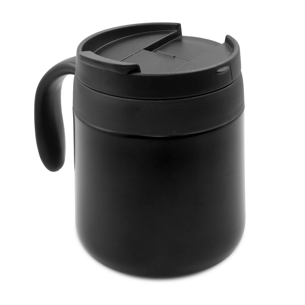 Kubek termiczny 400 ml z rączką | Wyatt Czarny V4838-03 