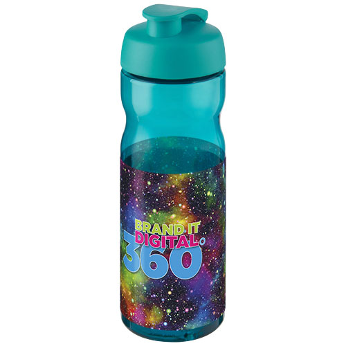 Bidon H2O Base® o pojemności 650 ml z wieczkiem zaciskowym Akwamarynowy-Akwamarynowy 21004525 (1)