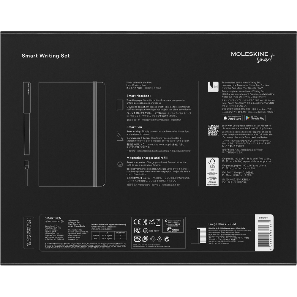 Smart Writing Set 3 MOLESKINE Czarny VM016-03 (17)