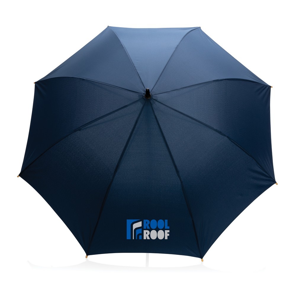 Bambusowy parasol automatyczny 23" AWARE™ RPET Niebieski P850.655 (4)