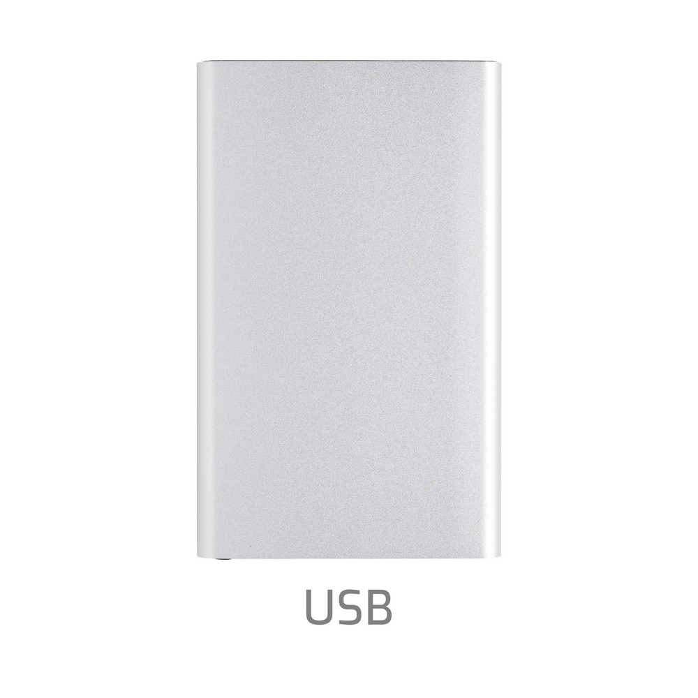 Power bank 4000 mAh z aluminium z recyklingu Srebrny P322.422 (12)