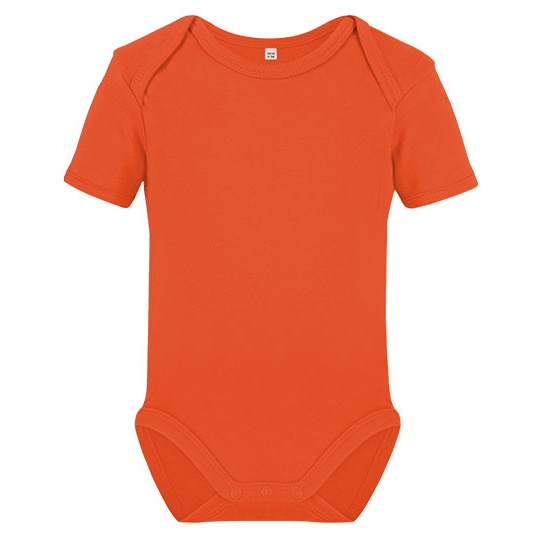 Body Niemowlęce Krótki Rękaw Bawełna Organiczna Orange X11120-599066 