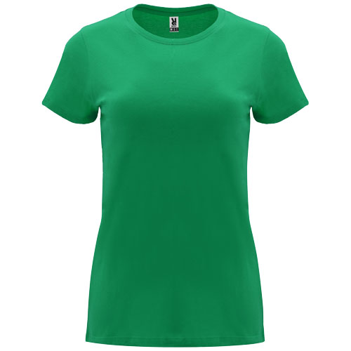 Capri koszulka damska z krótkim rękawem Kelly Green R66835H5 