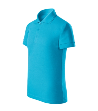 Koszulka polo dziecięca MF22 Turkus F22-1080224 