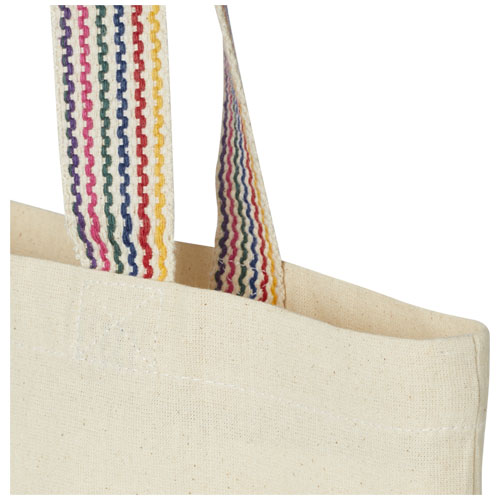 Rainbow torba na zakupy o pojemności 5 l z bawełny z recyklingu o gramaturze 180 g/m² Naturalny 12064206 (5)