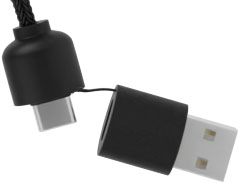 SCX.design C37 kabel do ładowania z podświetlanym logo 5-w-1 rPET i z okrągłą drewnianą obudową Drewniany 2PX07171 (7)