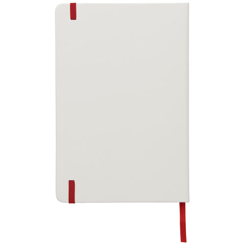 Biały notes A5 Spectrum z kolorowym paskiem Biały-Czerwony 10713502 (4)