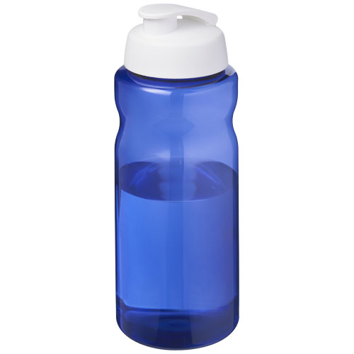 H2O Active® Eco Big Base bidon z wieczkiem zaciskowym o pojemności 1 litra Niebieski-Biały 21017895 