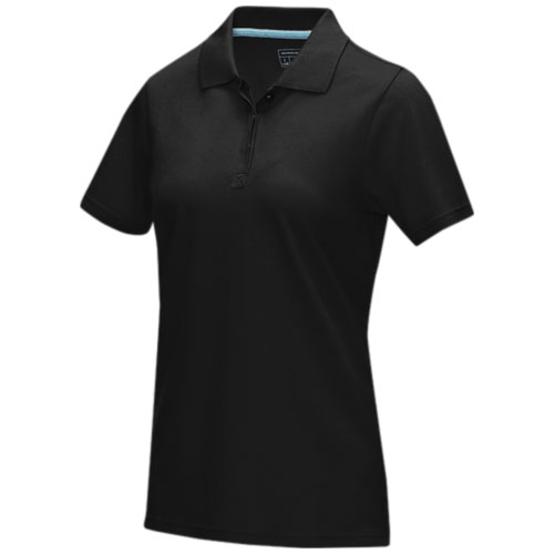 Damska organiczna koszulka polo Graphite z certyfikatem GOTS Czarny 37509995 