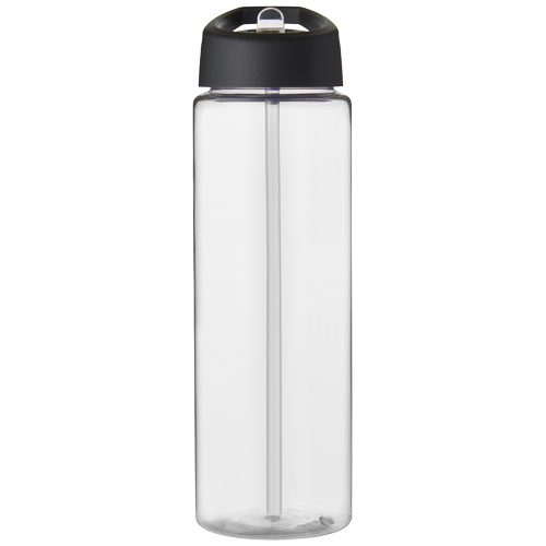 Bidon H2O Vibe o pojemności 850 ml z wieczkiem z dzióbkiem Przezroczysty-Czarny 21009600 (2)