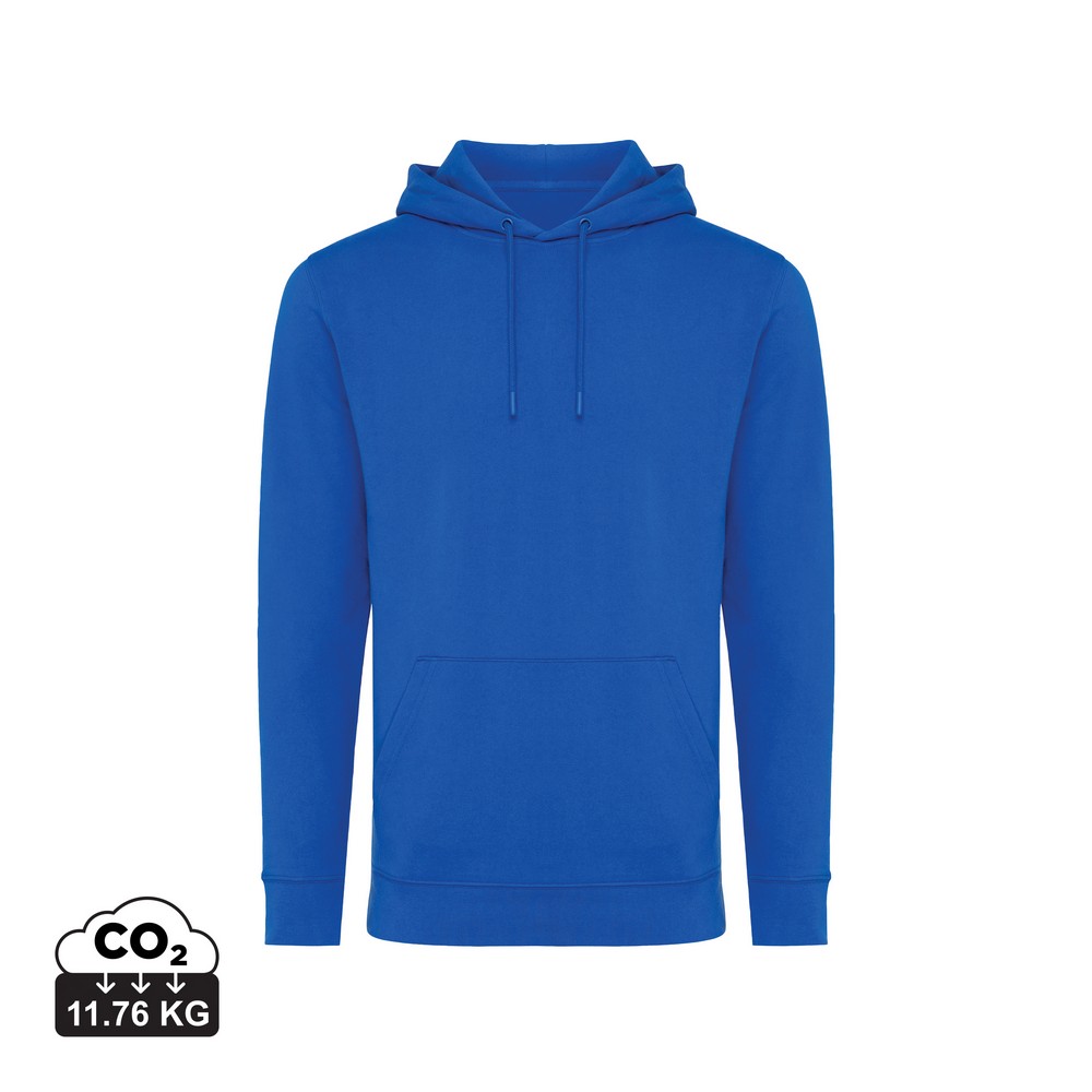 Bluza z kapturem z bawełny z recyklingu Iqoniq Jasper Niebieski T9400.025.S (4)