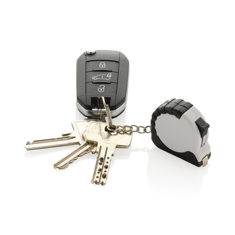 Brelok do kluczy, miara 1 m Biały P191.7303 (2)