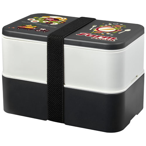 MIYO Renew dwuczęściowy lunchbox Granitowy-Kość słoniowa-Czarny 21018294 (1)