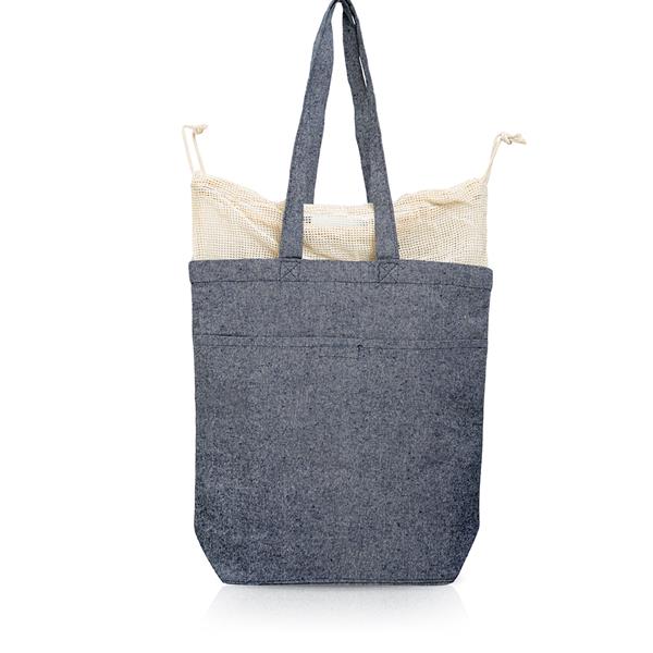 Torba z bawełny z recyklingu 190g z workiem / Marette Beżowy IP31115481 (1)