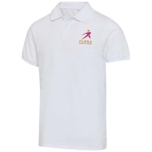 Beryl naturalna koszulka polo z recyklingu z krótkim rękawem, unisex, o gramaturze 220 g/m² Biały 39558010 (1)