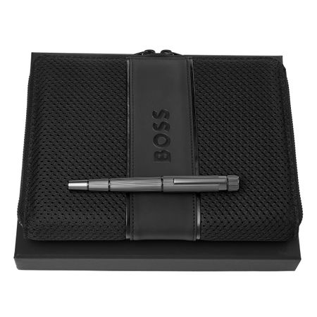 Gadżet reklamowy - Zestaw upominkowy Hugo Boss teczka i pióro kulkowe - HSH4985D + HTM413A