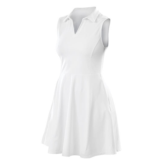 Damska sukienka sportowa slim White RT799F-808184 