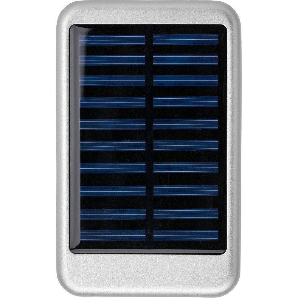 Power bank 4000 mAh z ładowarką słoneczną Srebrny VA274-32 (1)