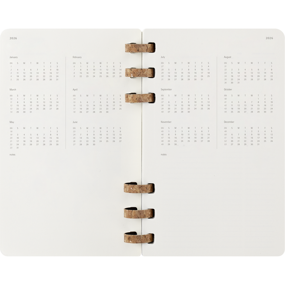 Spiralny kalendarz MOLESKINE Czarny VM790-03/2026 (6)