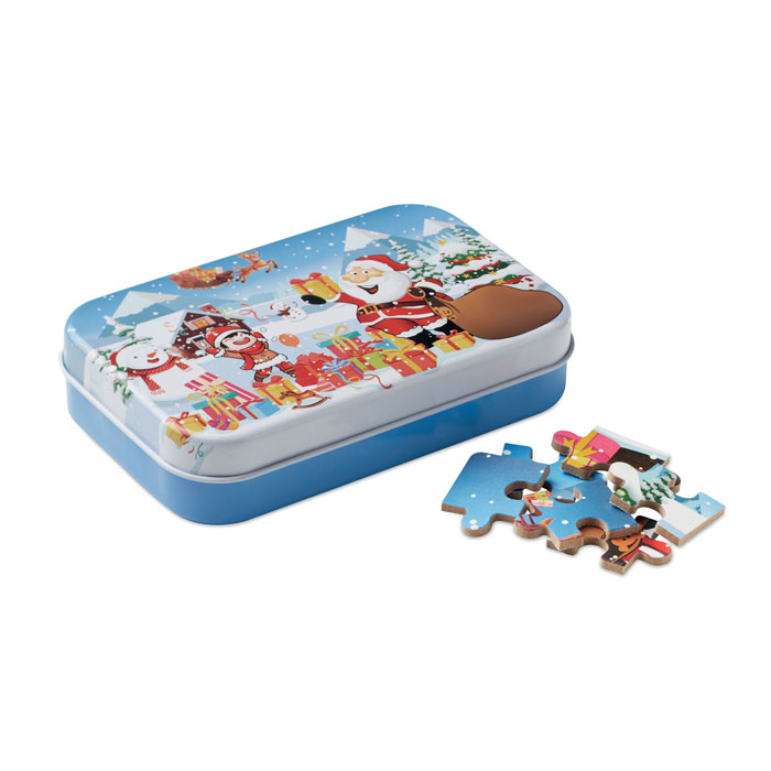 Gadżet reklamowy - Świąteczne, drewniane puzzle