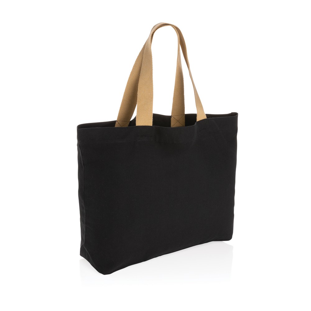 Torba na zakupy AWARE™, bawełna z recyklingu Czarny P762.951 