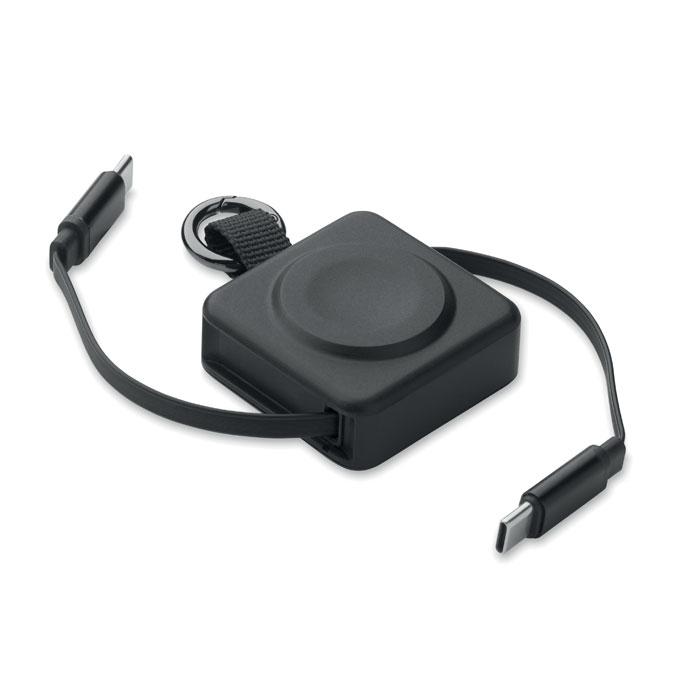 Zwijany kabel USB-C 100 W Czarny MO3145-03 