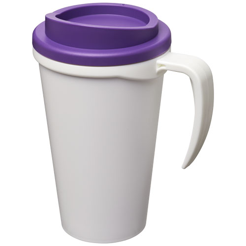 Kubek termiczny z serii Americano® Grande o pojemności 350 ml Biały-Fioletowy 21000406 