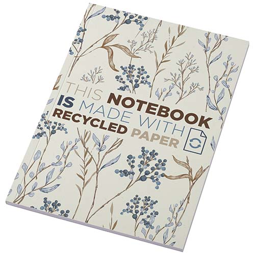 Gadżet reklamowy - 50x Notatnik A5 Novella Austen z miękką okładką z materiału z recyklingu, 50 kartek