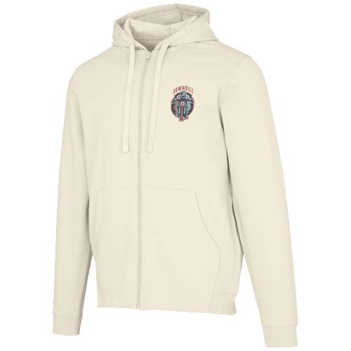 Jasper bluza unisex z kapturem z materiału organicznego pochodzącego z recyklingu z certyfikatem OCS, o gramaturze 280 g/m² Piaskowiec 3966606A (1)