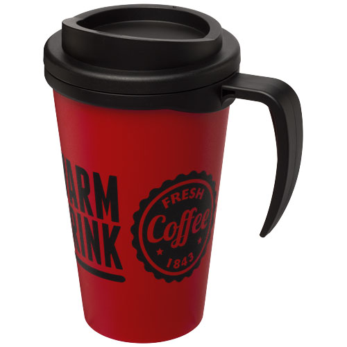 Kubek termiczny z serii Americano® Grande o pojemności 350 ml Czerwony-Czarny 21000420 (1)