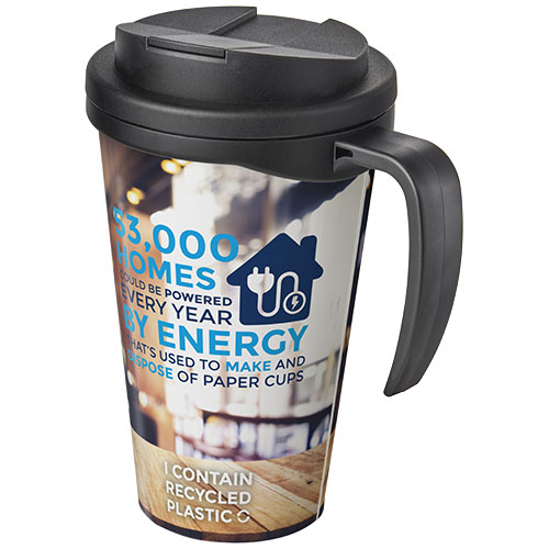 Gadżet reklamowy - 50x Kubek Brite-Americano® 350 ml z wieczkiem zapobiegającym rozchlapaniu