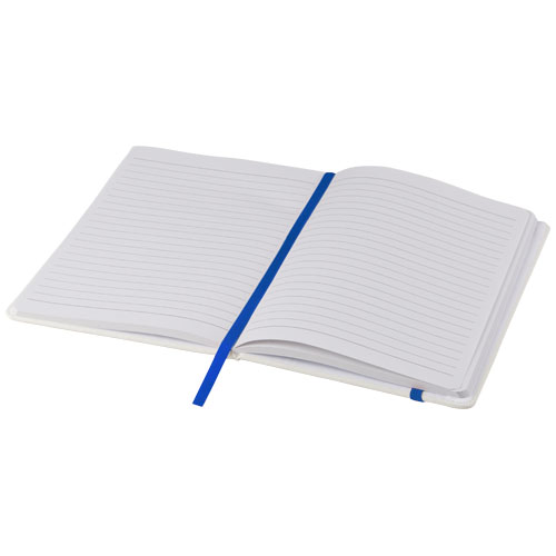 Biały notes A5 Spectrum z kolorowym paskiem Biały-Królewski niebieski 10713501 (4)