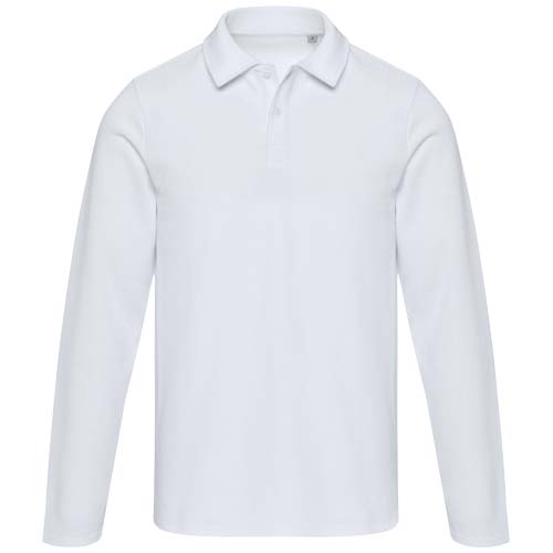 Apollo koszulka polo z długim rękawem, uniseks Biały 39550010 (2)